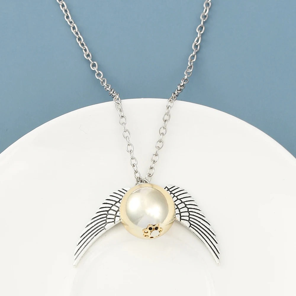 Silver Snitch Necklace